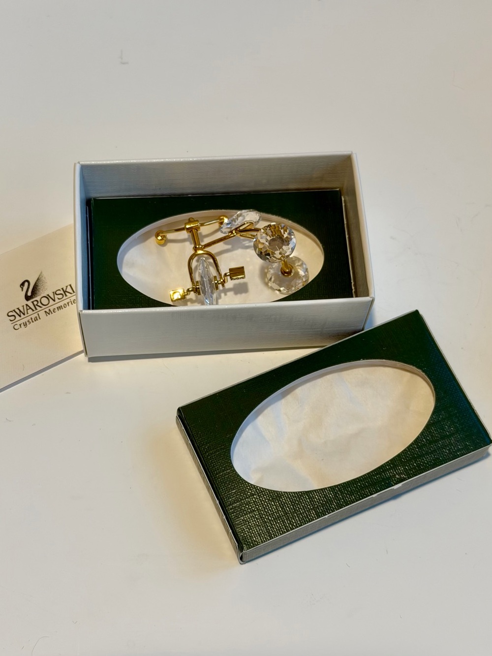 Swarovski Crystal Memories Tricycle Gold ~ Classic Retired #219198 - Picture 2 of 16